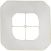Imperial Shade Set of 2 Square Lamp Shades Cream Medium 10.5" Top x 16" Bottom x 13.5" High Spider Replacement Harp Finial Fitting - 4 of 4