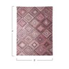 Storied Home Woven Cotton Blend Diamond Print Rug - 2 of 3