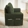 360° Swivel Barrel Chair with Side Pockets - Chenille Accent Armchair for Living Room, Bedroom & Office - 3 of 4