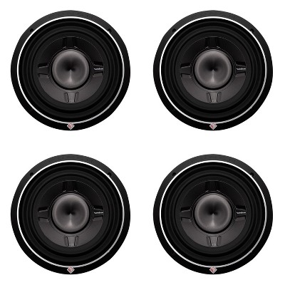 Rockford Fosgate P3SD2-12 12-inch 800 Watts Dual 2 Ohm Car Shallow/Slim Audio Subwoofer Sub (4 Pack)