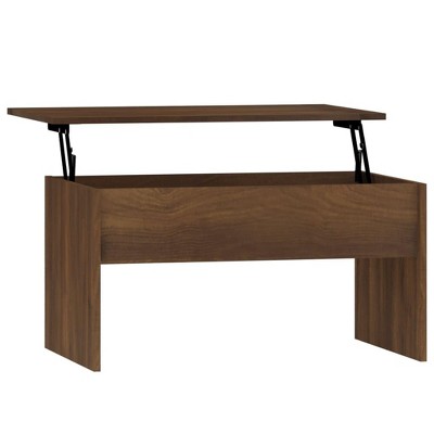 vidaXL Coffee Table Brown Oak 31.5"x19.9"x16.3" Engineered Wood