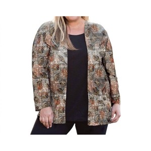 Women's Print Layla Twofer Top - Plus - On The Plus Side - 1 of 3