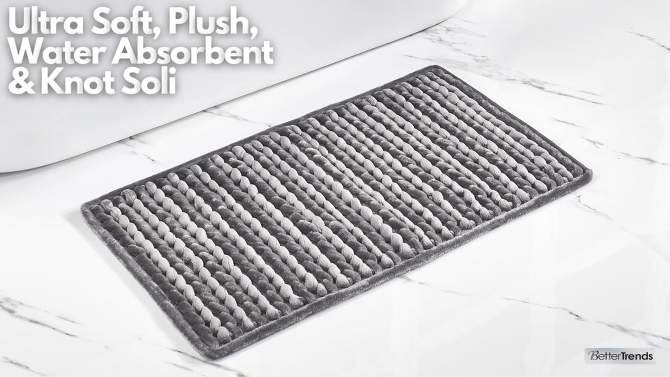 Christa Collection 100% Polyester Bath Rug - Better Trends, 2 of 7, play video