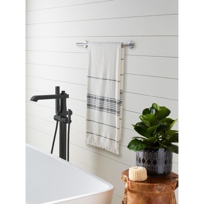 Polished Stainless Steel 21" Wall Mounted Towel Bar