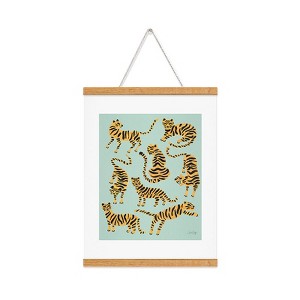 Cat Coquillette Tiger Collection Mint Orange Art Print and Hanger - Society6 - 1 of 2