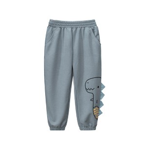MyKids-USA Children Boys Dinosaur Cartoon Sports Trousers With Pockets - 1 of 4