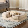 TOWN & COUNTRY EVERYDAY CuddleTown Comfy Solid Bolster Sofa Pet Bed - 2 of 4