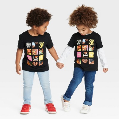 Black History Month Toddler Short Sleeve HBCU Icon T-Shirt - Black 4T