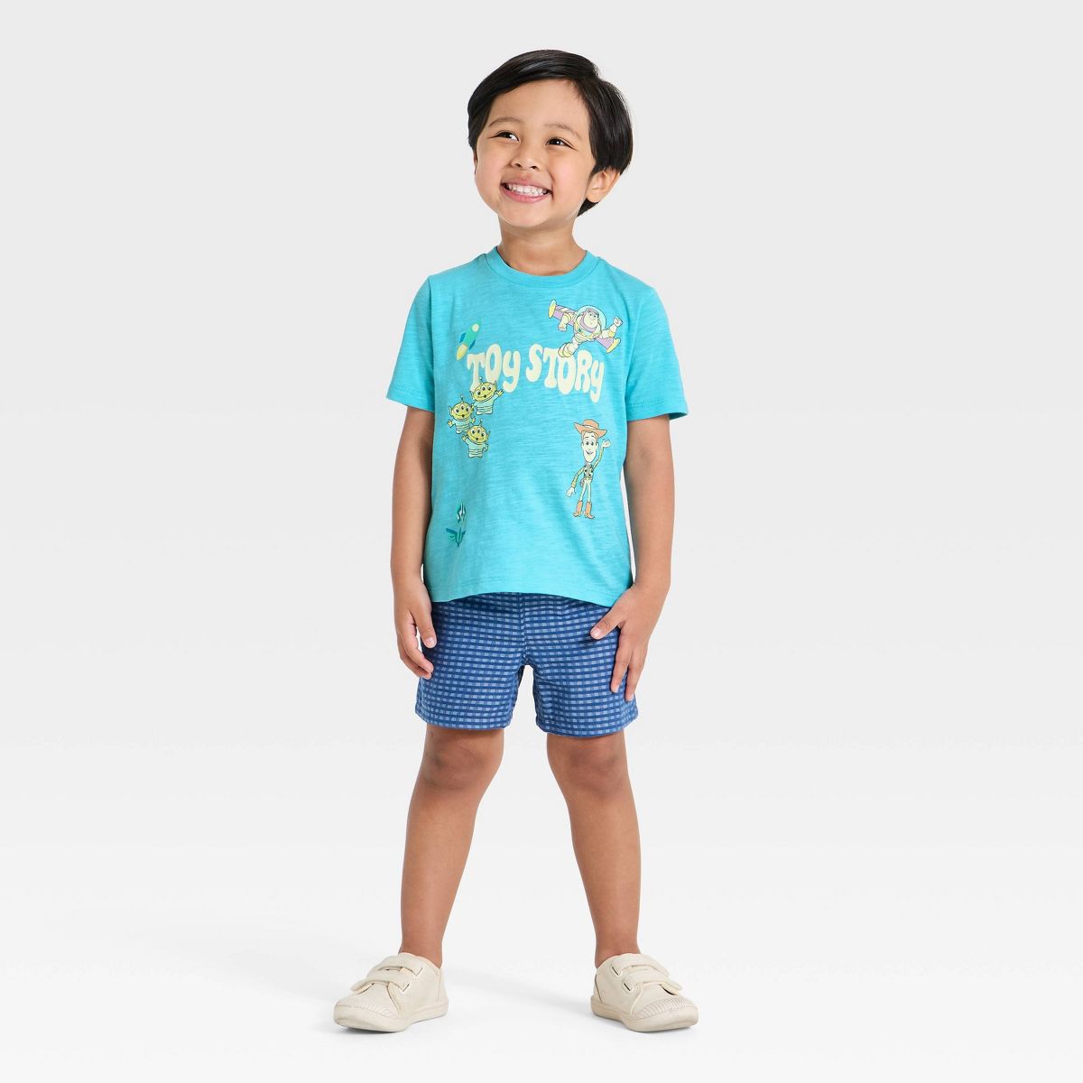Toddler Boys' Disney Toy Story Squad Short Sleeve Graphic T-Shirt - Teal Blue - thumbnail 4