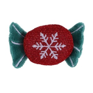 Unique Bargains Christmas Brooches Plush Red Green 2.36"x1.38" 1 Pc - 1 of 4