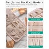 Travel Jewelry Organizer Case Foldable Small Jewelry Roll for Journey Rings, Necklaces, Earrings, Bracelets,Mini - 4 of 4