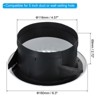Unique Bargains ABS Plastic Adjustable Round with Screen Bathroom Office Air Vent Cover - 2 of 4