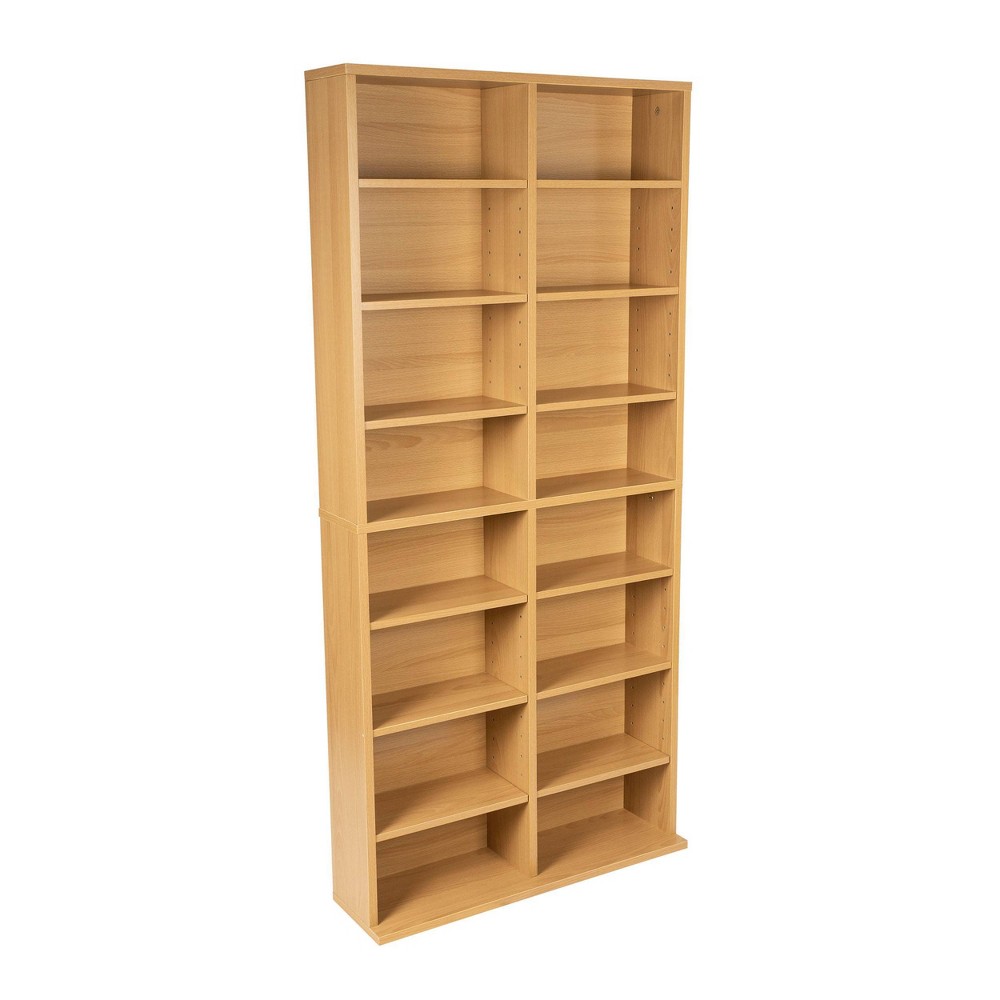 Photos - Display Cabinet / Bookcase Atlantic Oskar Adjustable Media Rack Brown  