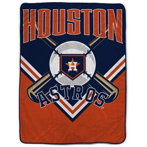 MLB Houston Astros On Deck Ultra Cozy Blanket - 1 of 3