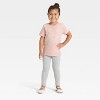 Toddler Girls' Dance Gymnastics Yoga Graphic T-Shirt - Cat & Jack™ Light Mauve - 4 of 4