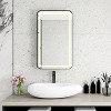 KTMBDW Rectangle Medicine Cabinet Mirror with LED, Wall Mounted Home Storage with 3 Storage Shelves, Mirrored Bathroom Wall Cabinet - 3 of 4