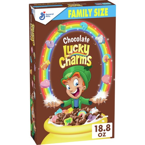 Lucky Charms Chocolate Cereal Size 18.8oz General Mills : Target