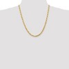 Black Bow Jewelry 5mm 10k Yellow Gold D/C Quadruple Rope Chain Necklace - 2 of 4