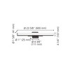 Torretta Vanity Light Integrated LED Black Finish with White Acrylic Shade - EGLO: ETL Listed, Adjustable, Dimmable - 4 of 4