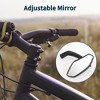 Bike Rearview Mirror 12.2x5.5cm Adjustable | Front Handlebar Bike Mirror Black with Mounting Accessories for Bicycle Mountain Road Bike 1 Pair - 3 of 4
