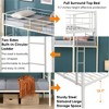 ONWITH Twin Over Twin Metal Bunk Bed,Metal Structure Bedframe White - 2 of 4
