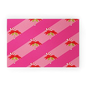 Camilla Foss Candy Cane Welcome Mat -Society6 - 1 of 3