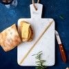 Lexi Home Marble 12 in. Rectangle Charcuterie Board - White - 3 of 4