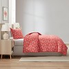 Nestl Modern Comforter Set, 3 Piece Botanical Bedding Set, Reversible Comforter Bed Set - 2 of 4