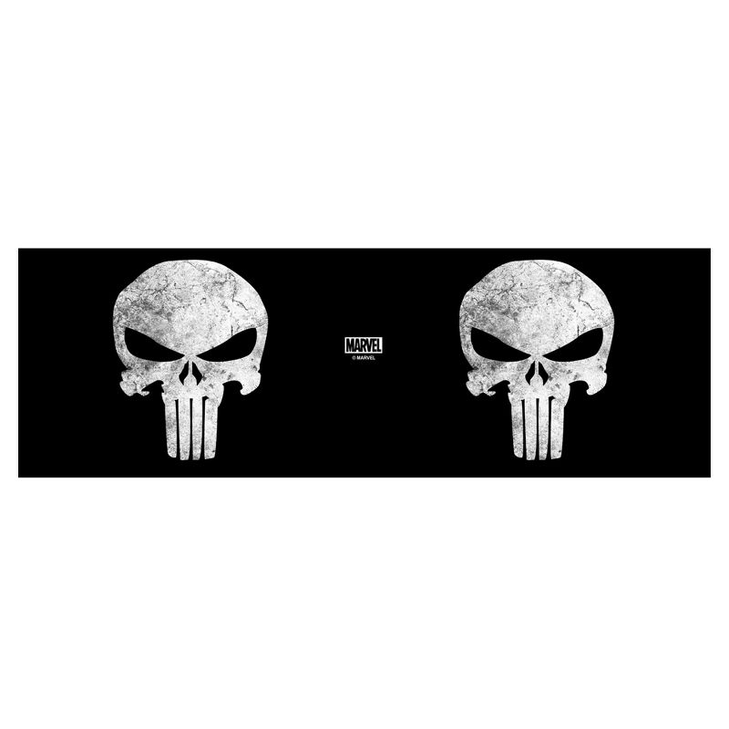 Marvel Punisher Distressed Skull Logo Stainless Steel Tumbler w/Lid, 2 of 3