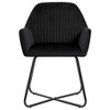 vidaXL Dining Chairs 2 pcs Black Velvet - 3 of 4