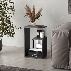 NicBex Modern 3-Tier End Table Living Room, 25" High Side Table, Multipurpose Nightstand with Storage, Living Room Sofa Table, Small Table - 1 of 4