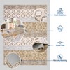 5x7 Washable Rugs, Vintage Floral Area Rug Living Room Rug Non Slip Non Shedding Stain Resistant Low Pile Folding Floor Cover for Dining Room Nursery - 4 of 4