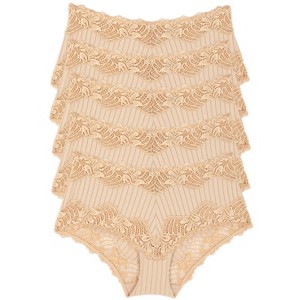 Stripe Delight Hipster Panty 5-Pack | Paramour By Felina | Lace Mid-Rise - 1 of 1