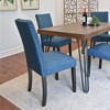 NicBex Dining Room Table Set for 4 Morden Dining Table Set with Wooden Tabletop, Metal Legs and 4 Upholstered Chairs for Dining Room - 3 of 4