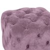 NicBex Modern Velvet Upholstered Ottoman Soft Foot Stool Dressing Makeup Stool with Dice Shape for Bedroom, Living Room - 2 of 4