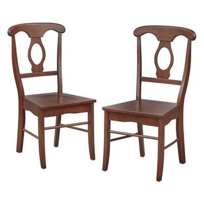 Image of Set of 2 Napoli Dining Chairs Walnut - Buylateral