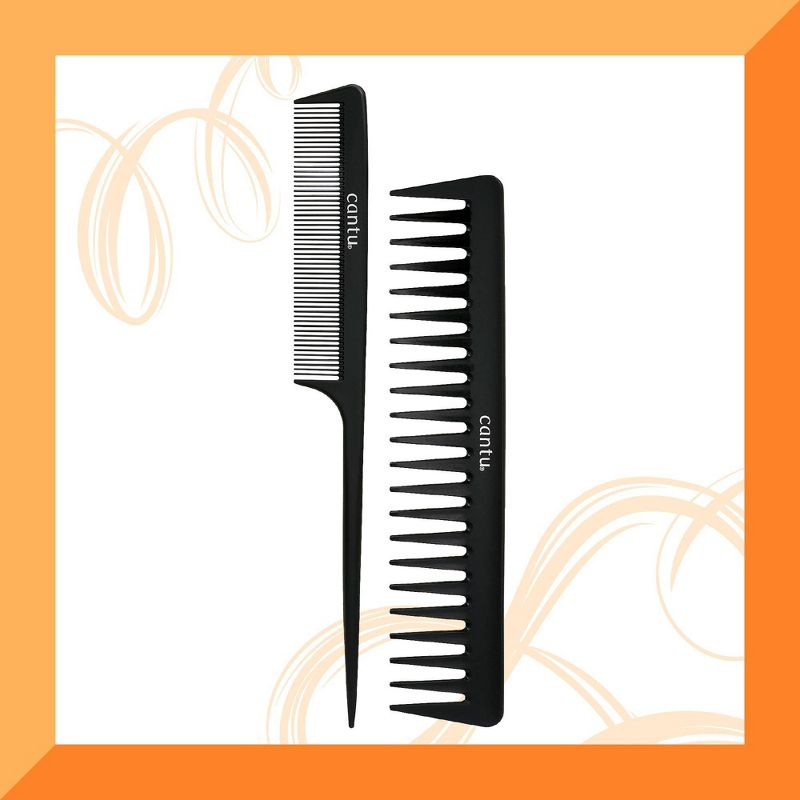 Cantu Style Carbon Fiber Combs - 2ct, 3 of 7