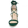 Allegra K Women's Solid Open Toe Lace Up Stiletto Sandals - 3 of 4