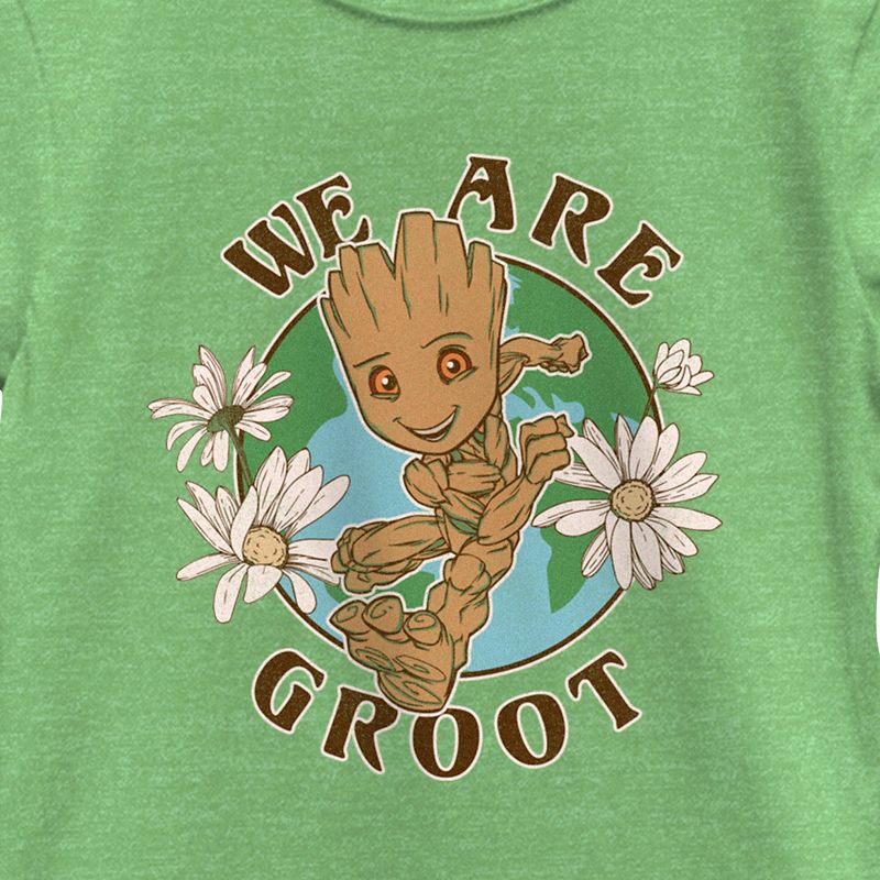 Girl's Guardians of the Galaxy Earth Day We Are Groot T-Shirt, 2 of 5