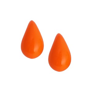 SOHI Women's Pumpkin Orange The Medium Teardrop Stud Earrings - 1 of 4