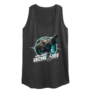 Women's - Disney - One Man Wrecking Crew Graphic Racerback Tank - 1 of 4