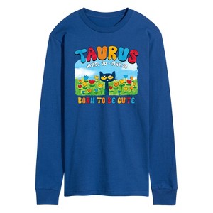 Men's - Pete the Cat - Taurus Long Sleeve Graphic T-Shirt - 1 of 4