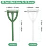 Unique Bargains Plastic Triangle Corsage Buttonhole Safety Pin Green White - 3 of 4
