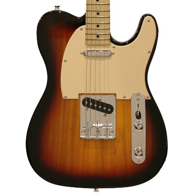 Sawtooth ET Series Electric Guitar, Sunburst with Aged White Pickguard