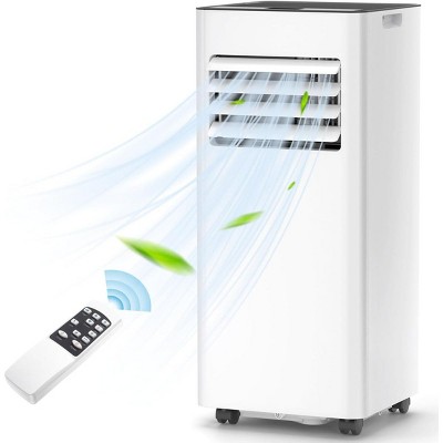 Kismile 10000 ASHRAE BTU/6000 BTU DOE 115-Volt Vented Medium Room Portable Air Conditioner Remote Included