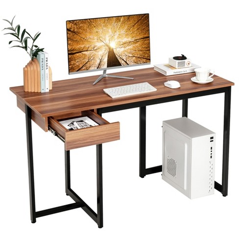 Costway Computer Desk Workstation Table With Drawers Home Office