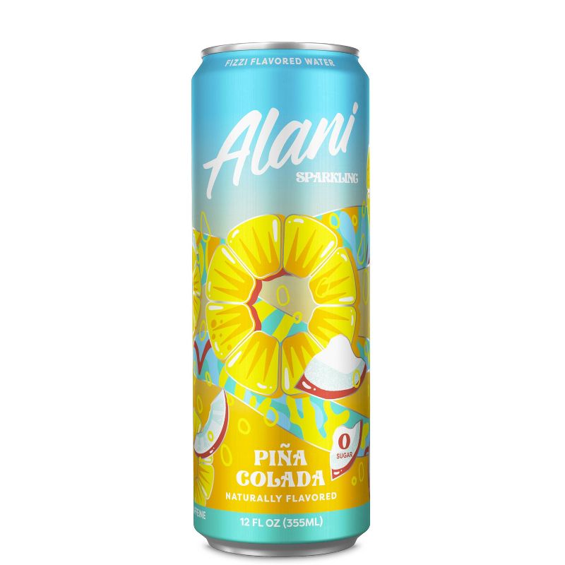 Alani Pina Colada Sparkling Water - 8pk/12 fl oz Cans, 2 of 4