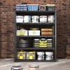 Vynxaria Black 72"H x 23.6"D Utility Storage Shelves - Heavy-Duty Adjustable Shelving Unit - 2 of 4