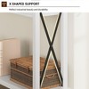 43" Wood Console Table Entryway Table with Drawers and Open Storage Shelf, Farmhouse 2-Tier Narrow Long Sofa Table - 3 of 4