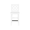 25.25" helby X-Back Farmhouse Counter Height Barstool White Finished Wood - Powell: olid Acacia & Rubberwood - 2 of 4